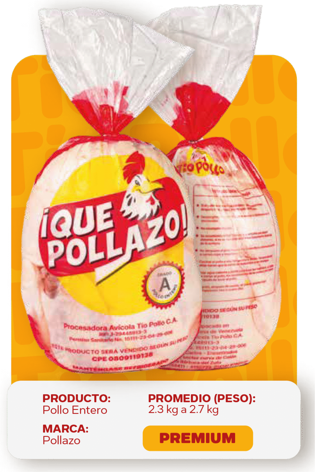 Pollo Entero Pollazo Premium
