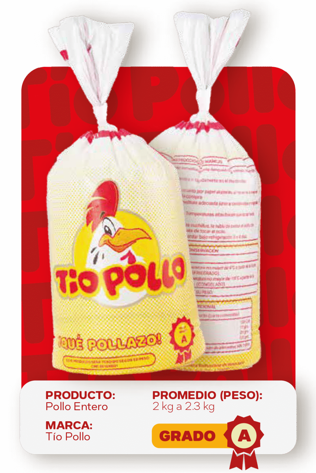 Pollo Entero Tío Pollo Grado A